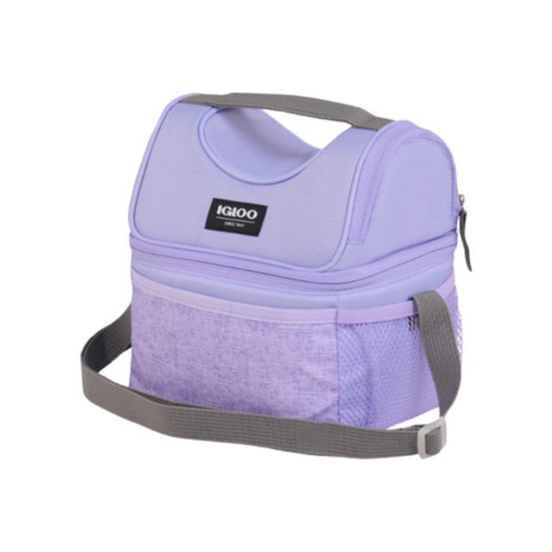 Igloo everyday gripper insulated cooler bag 7l soft lunch cooler-lilac, , medium-null