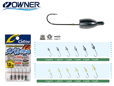Cultiva jh-83g rockfish bullet (weight: 2.0gr, color: glow, pack: 4pcs), , medium