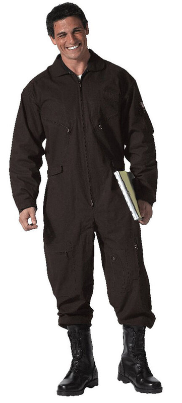 Rothco Air force style flight suit coverall black large-null