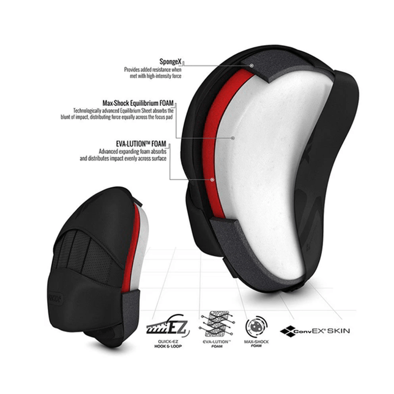 Rdx t15 noir boxing pads black, , medium-null