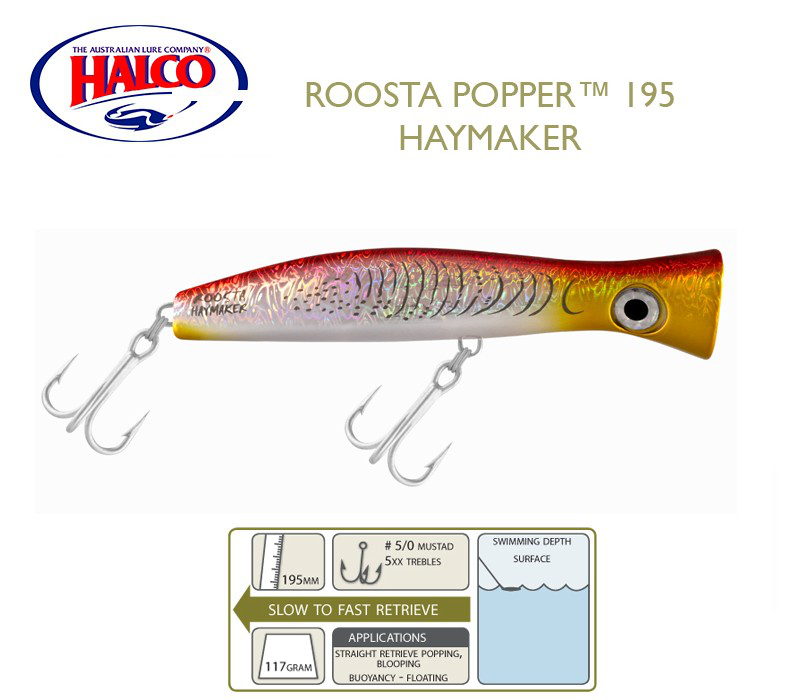 Halco roosta popper 195 (195mm, 110gr, color: h55), , medium-null
