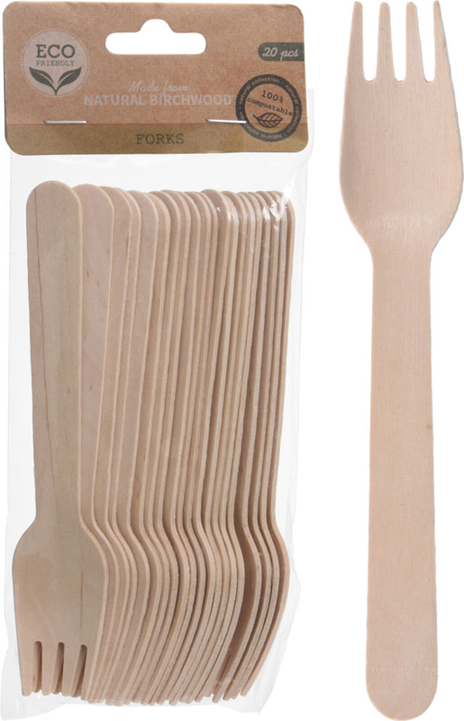 Fork wood 20pcs, , medium-null