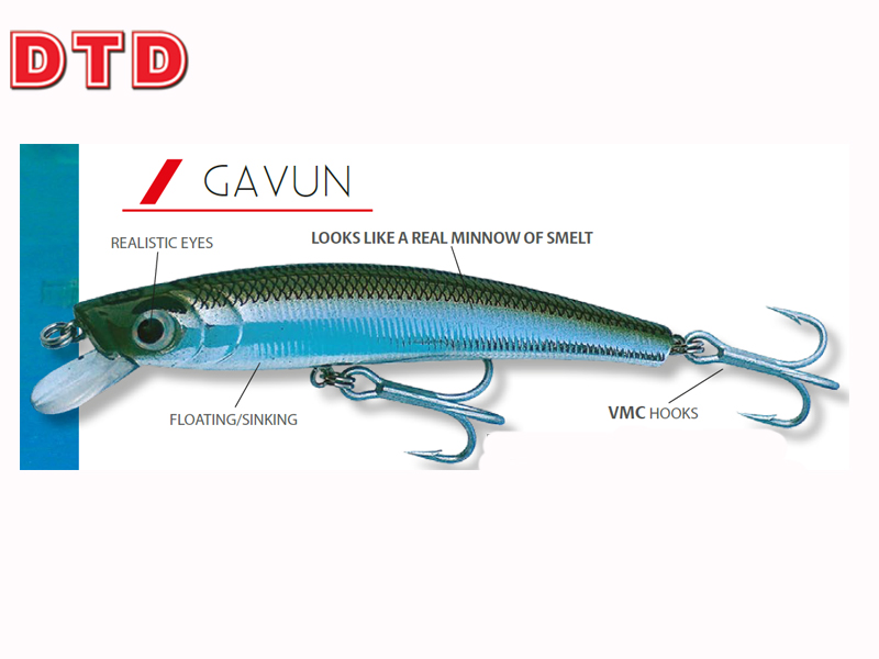 Dtd minnow gavun (70mm, sinking, colour: natural smelt), , medium-null