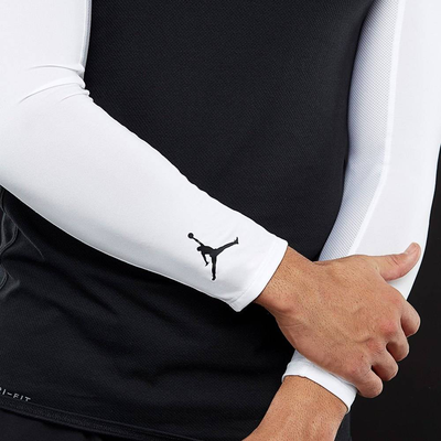 Shooter sleeves, White / Black, medium