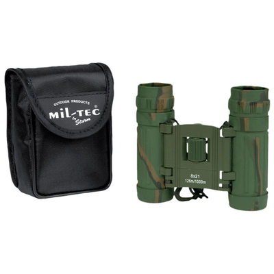Mil tec binocular 8x21 - camo, Camo, medium