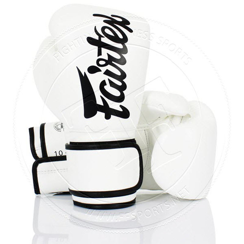Fairtex lightweight microfibre boxing gloves white, , medium-null