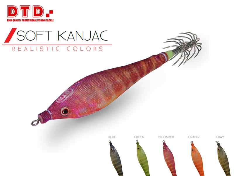 Dtd squid jig soft natural kanjac (size:2.5, color: natural comber), , medium-null