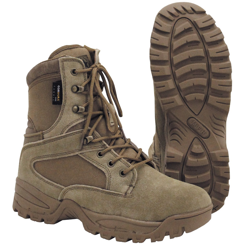 Mfh boots, mission, cordura, lined, coyote tan - 45-null