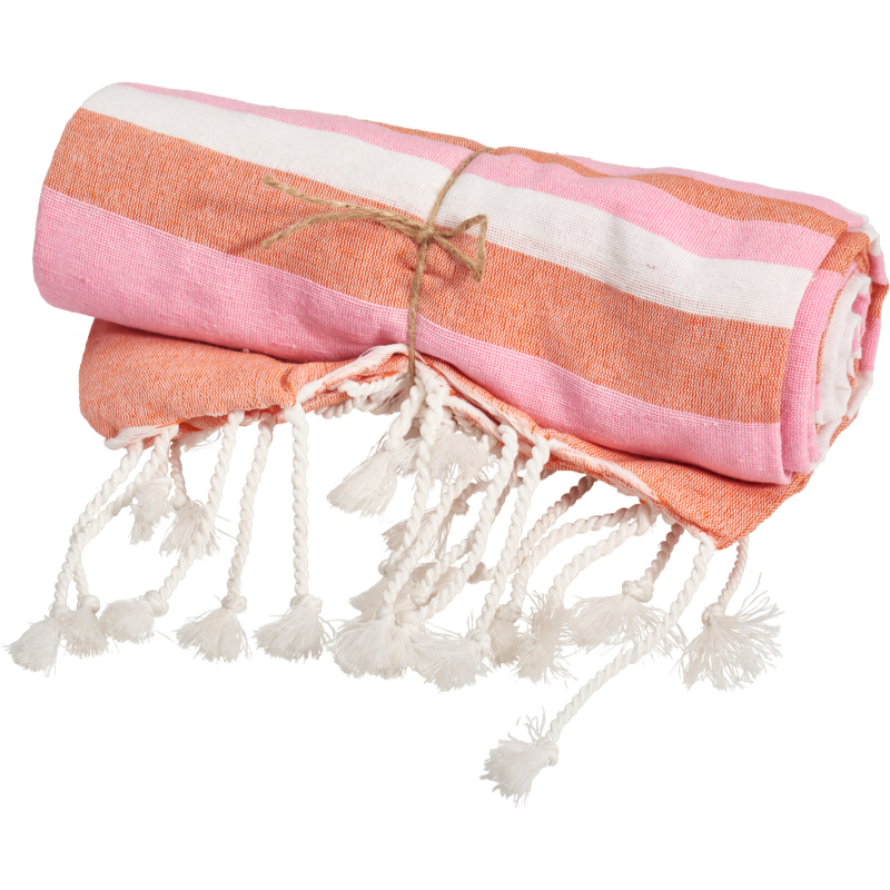 Cotton hammam towel 90x170cm - assorted designs, , medium-null