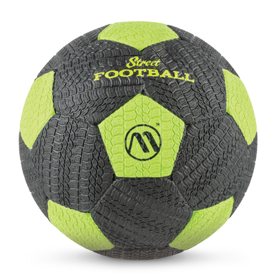 Amila street soccer and beach soccer ball no 5 black yellow 41752, Black, medium
