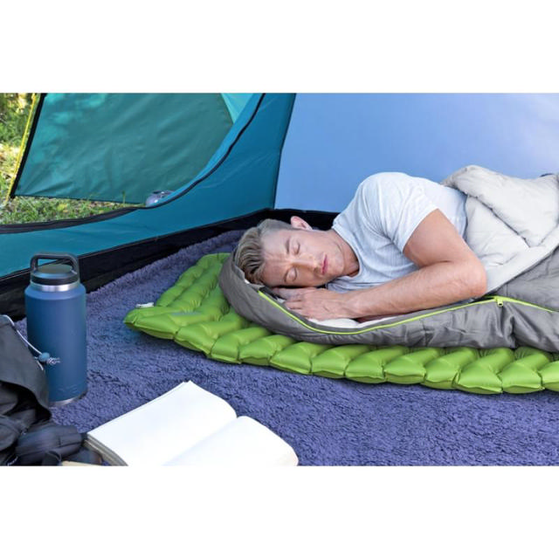Bestway 69615 wanderlite regular rectangular sleeping Air pad 188mx58.5x6.5cm - green, , medium-null