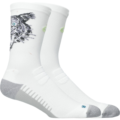 Asics performance run crew sock, White, medium