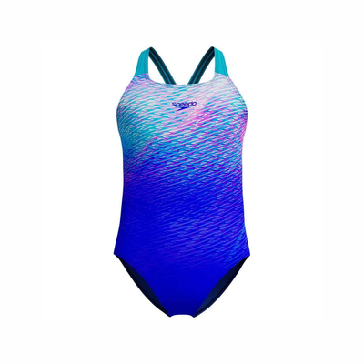 Speedo one piece swimsuit navy, , medium