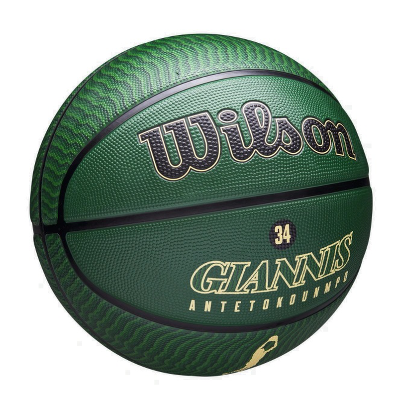 Nba player icon outdoor basketball ball  giannis antetokounpo size 7-null