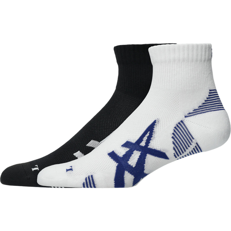 Asics 2ppk cushion run quarter sock-null