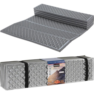 Camping mat folding 180x59cm - dark grey, , medium