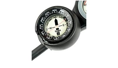 Tusa diving compass, Black, medium