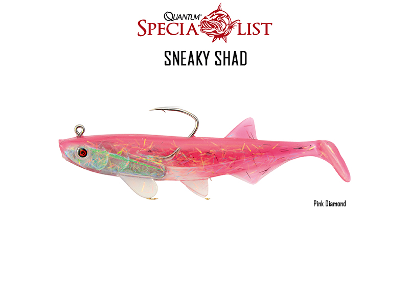 Quantum sneaky shad (length: 10cm, weight: 16gr, color: pink diamond, pack: 3pcs), , medium-null
