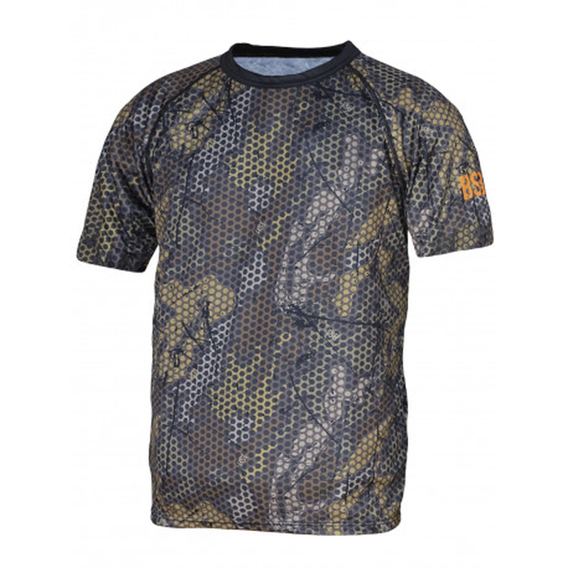 Benisport forest print technical t-shirt - short sleeve - camouflage - medium-null