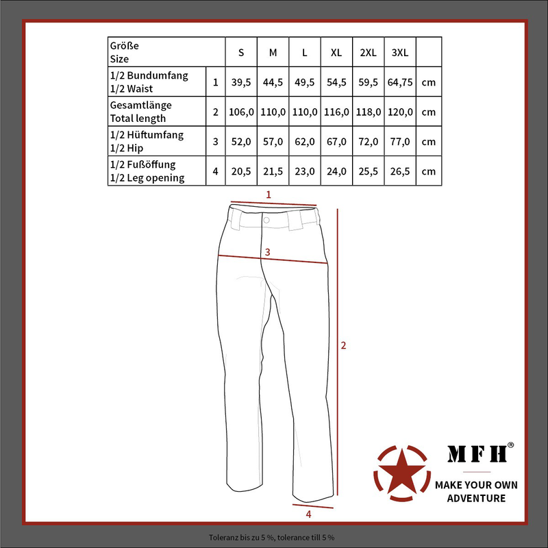 Mfh us combat pants bdu, rip stop, cce camo - medium-null
