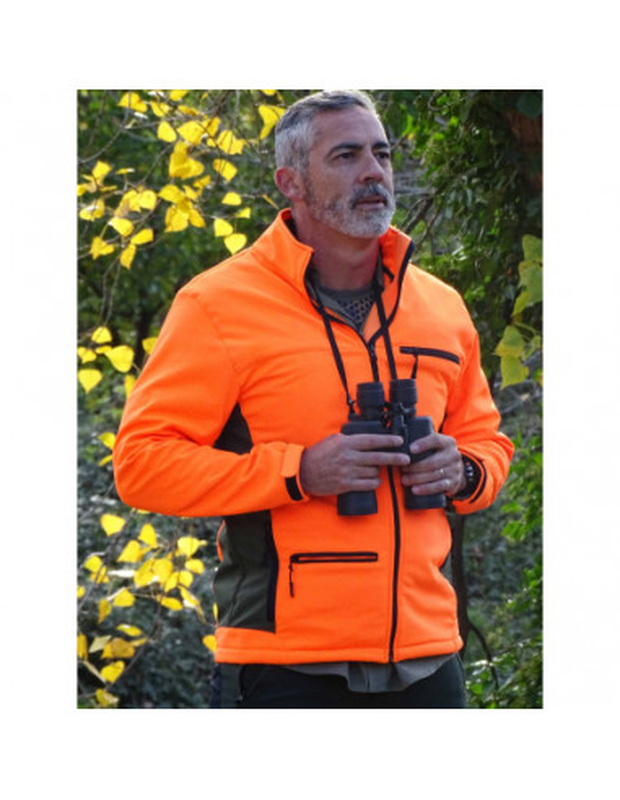 Benisport soft shell jacket norway khaki/orange - small-null