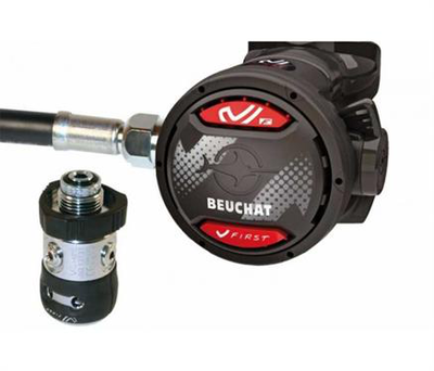 Beuchat diving regulator v first din, Black, medium
