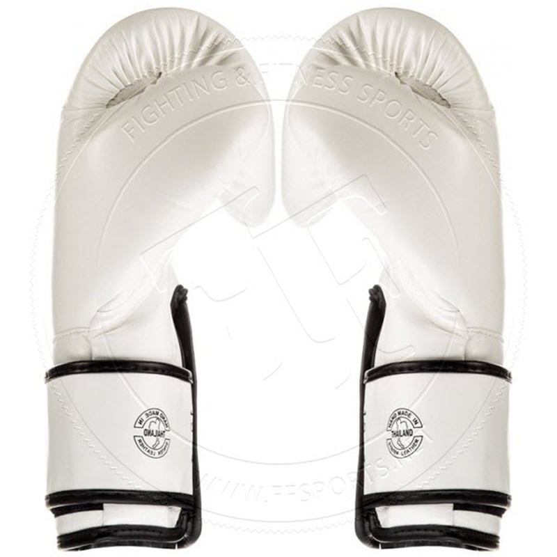 Fairtex lightweight microfibre boxing gloves white, , medium-null