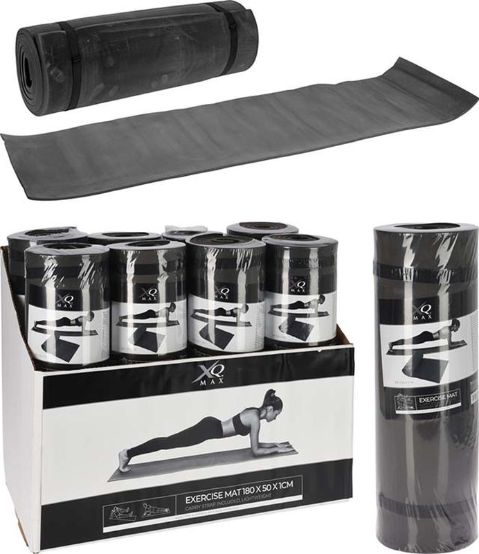 Xqmax yogamat eva black 180x50cm, , medium-null
