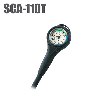 Tusa diving mini pressure gauge 300 bar, Black, medium