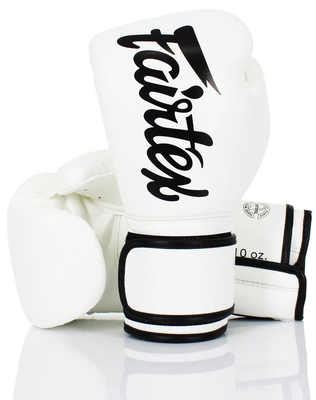 Fairtex lightweight microfibre boxing gloves white, , medium