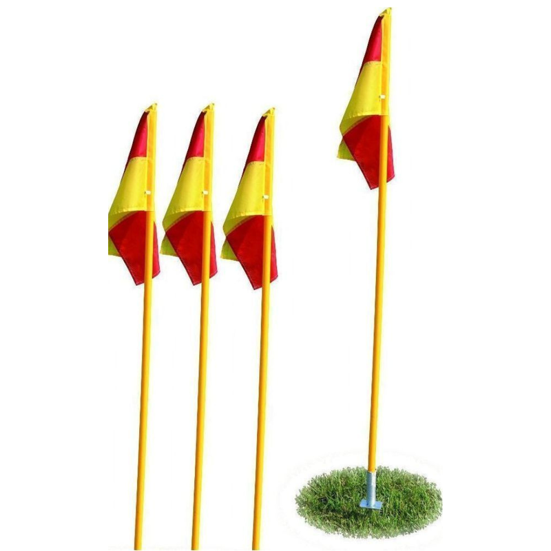 Amila corner flag spring with pvc nail set of 4 pcs multi 41955-null