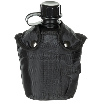 Us plastic canteen, 1l, cover, black, bpa free, , medium