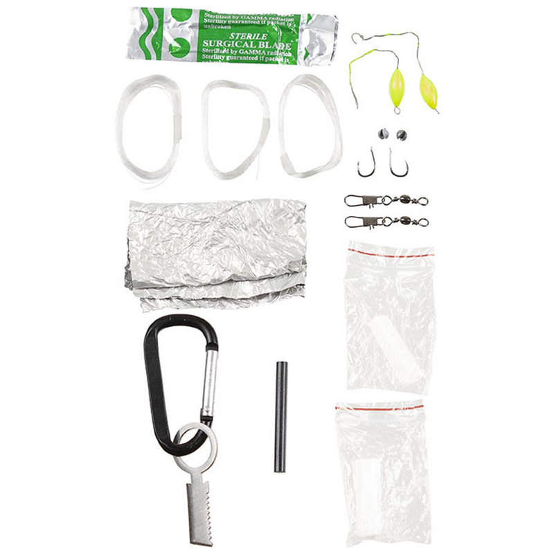 Mfh survival kit, parachute cord, black/od green - 2-null