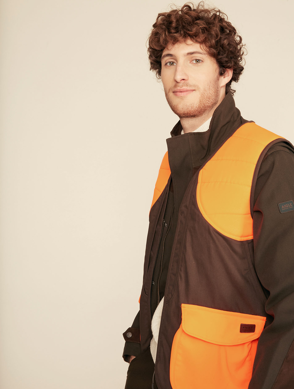 Aigle vest adirondack bronze/orange - medium-null