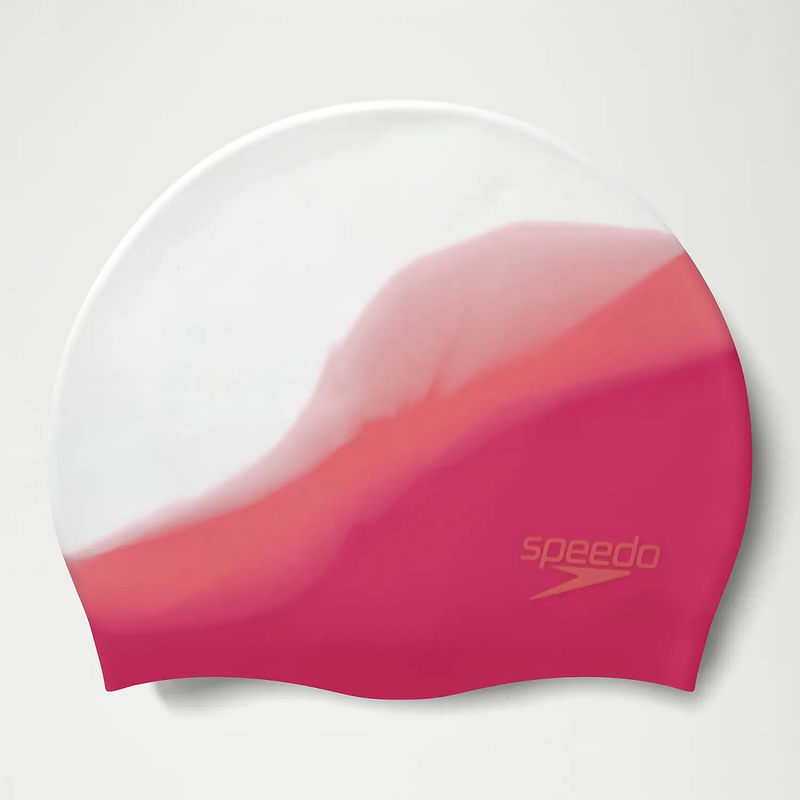 Speedo adult multi colour silicone cap pink/white 80616914573-null