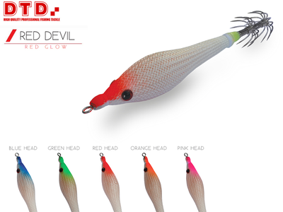 Dtd squid jif soft red devil (size: 2.0, color: orange head), , medium