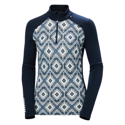 Womens lifa merino midw gra 1/2 zip -  navy - xs, , medium
