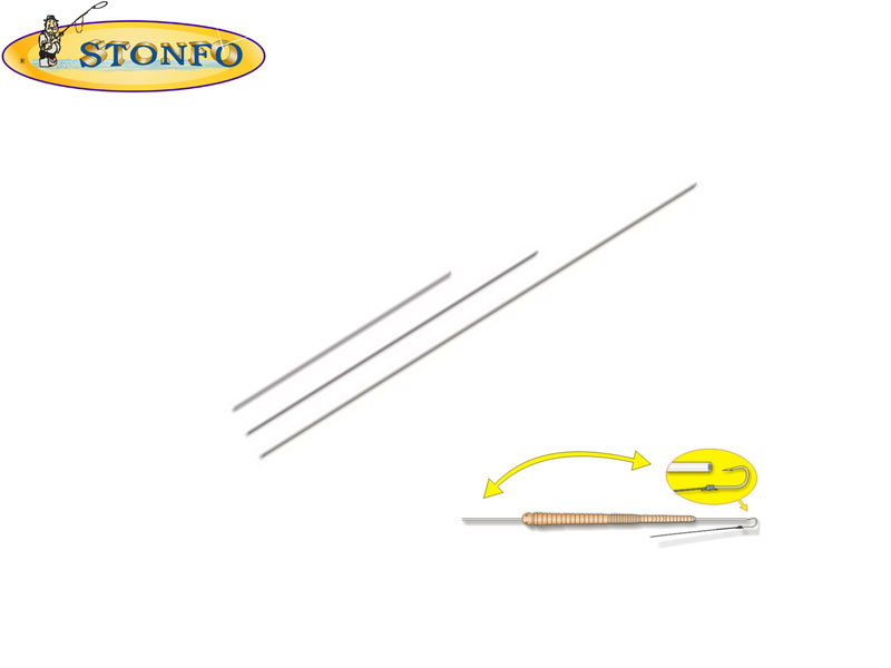 Stonfo stainless steel needle with red point ( ⌀ 1. Length mm 200, 5pcs), , medium-null