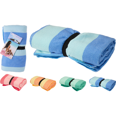 Microfiber beach towel 170x80cm - assorted colors, , medium