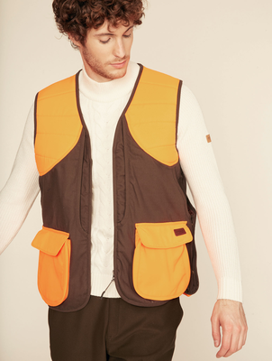 Aigle vest adirondack bronze/orange - small, , medium