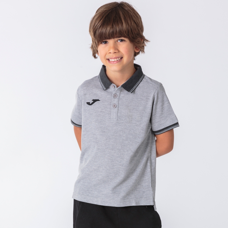 Polo shirt bali II grey short sleeve-null