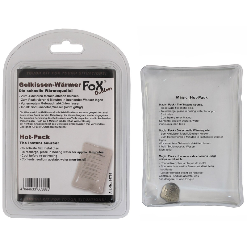 Mfh hot pack, reactivable, transparent-null