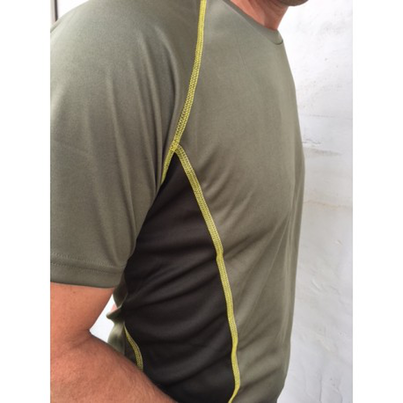 Benisport technical t-shirt kaqui / yellow - 5xl-null
