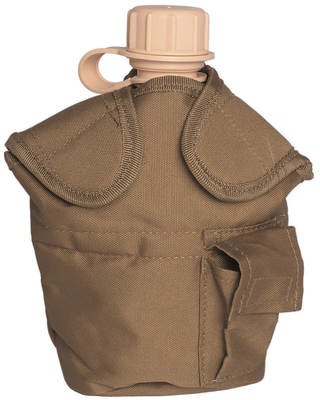 Pouch for water bottle, Coyote, medium