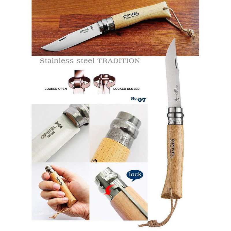 Opinel folding knife s/s no.7-null