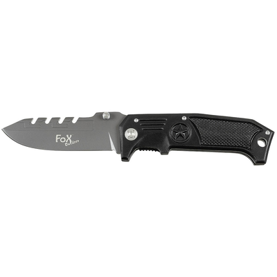 Jack knife metal handle, Black, medium