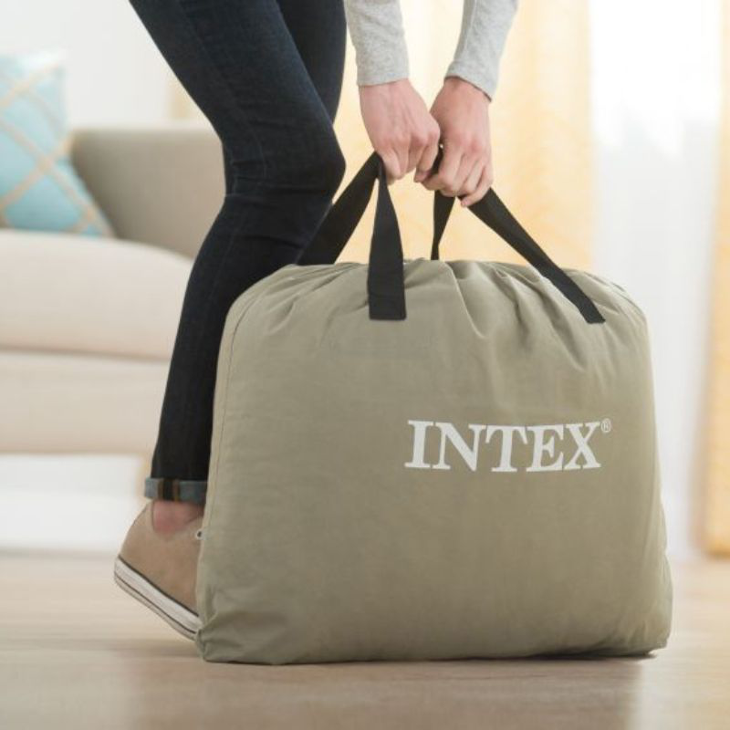 Intex twin pillow rest raised Airbed fiber-tech bip 64122nd-np, , medium-null
