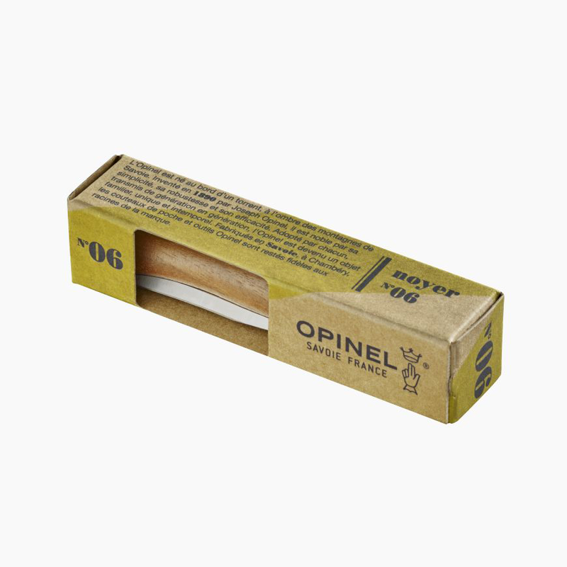 Opinel n&deg;06/n&deg;08 walnut tree wood knife - 2-null