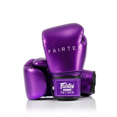 Fairtex microfibre boxing gloves metallic purple, , medium