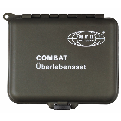 Mfh combat survival kit, 36-part, od green, , medium